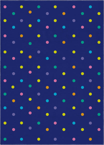 Crayola Polka Dot Blue Area Rug By Well Woven