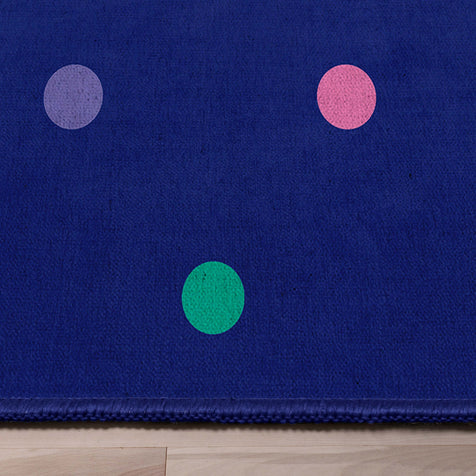 Crayola Polka Dot Blue Area Rug By Well Woven