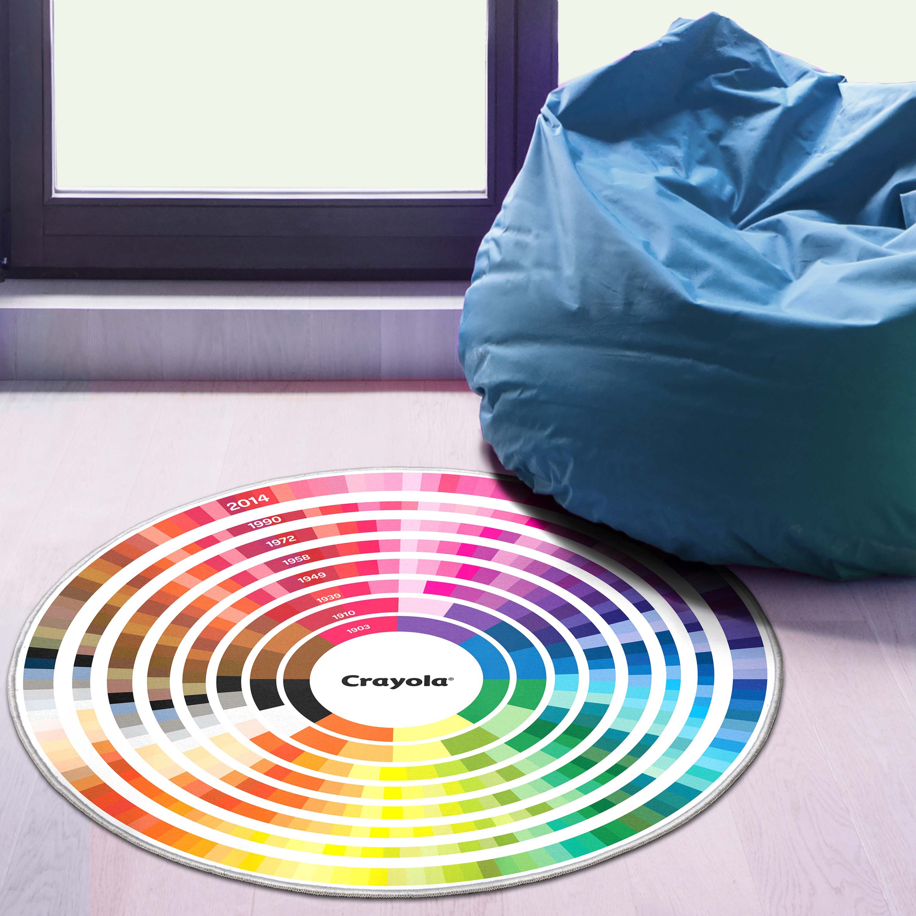 Crayola Color Wheel Multicolor Area Rug By Well Woven