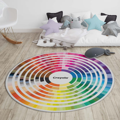 Crayola Color Wheel Multicolor Area Rug By Well Woven