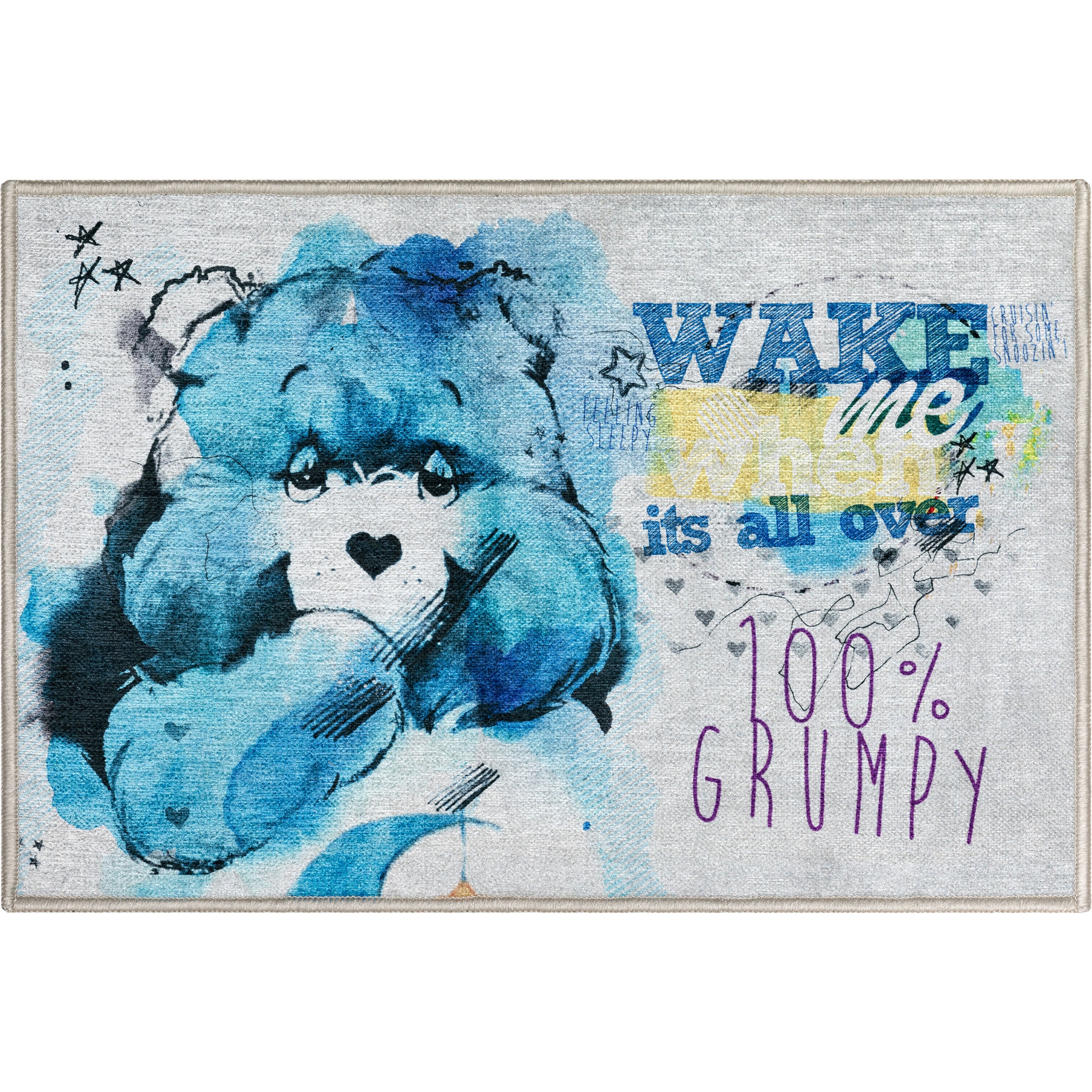 Wake Me Up Blue Area Rug By Well Woven