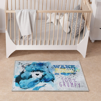 Wake Me Up Blue Area Rug By Well Woven