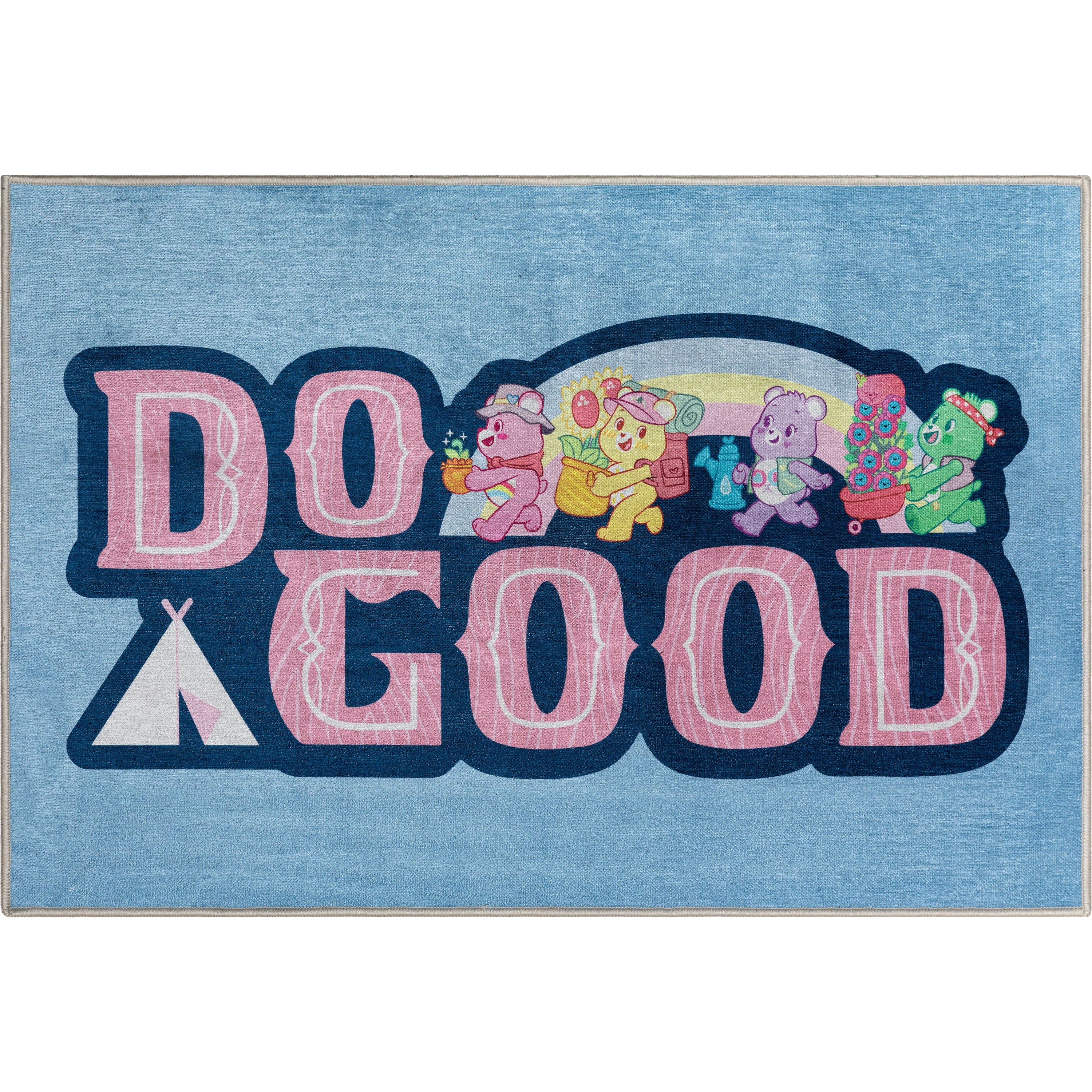 Care Bears Do Good Blue Area Rug By Well Woven