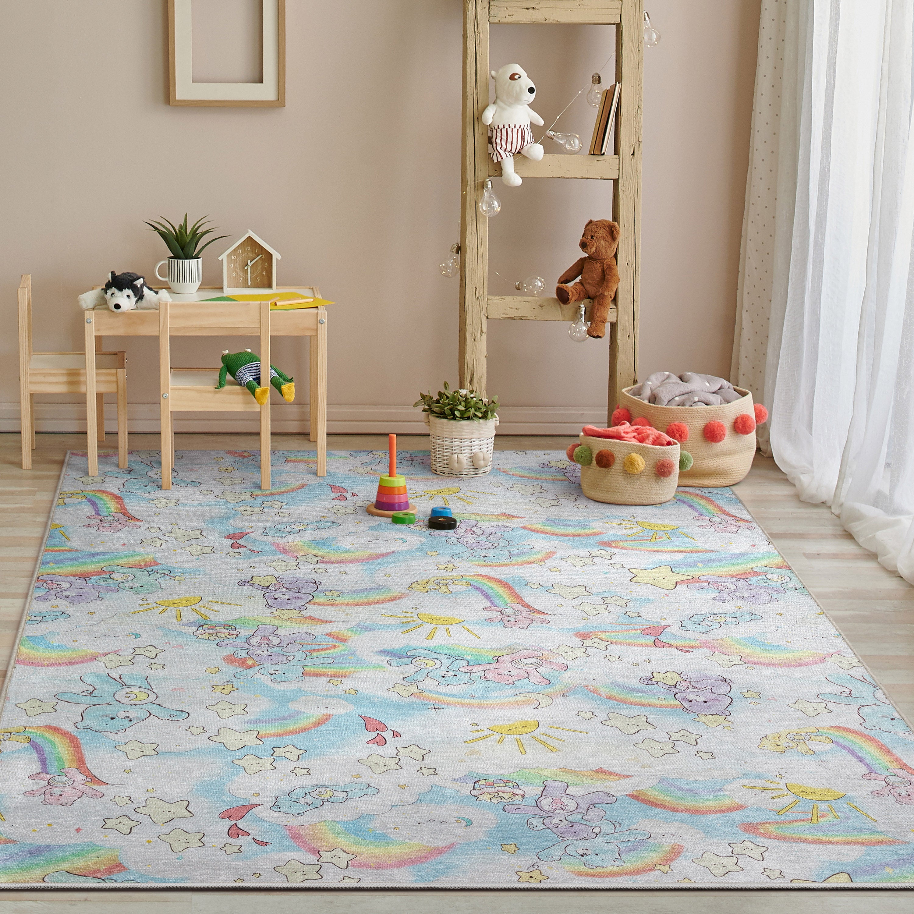 Rainbows In The Sky Multi Area Rug By Well Woven