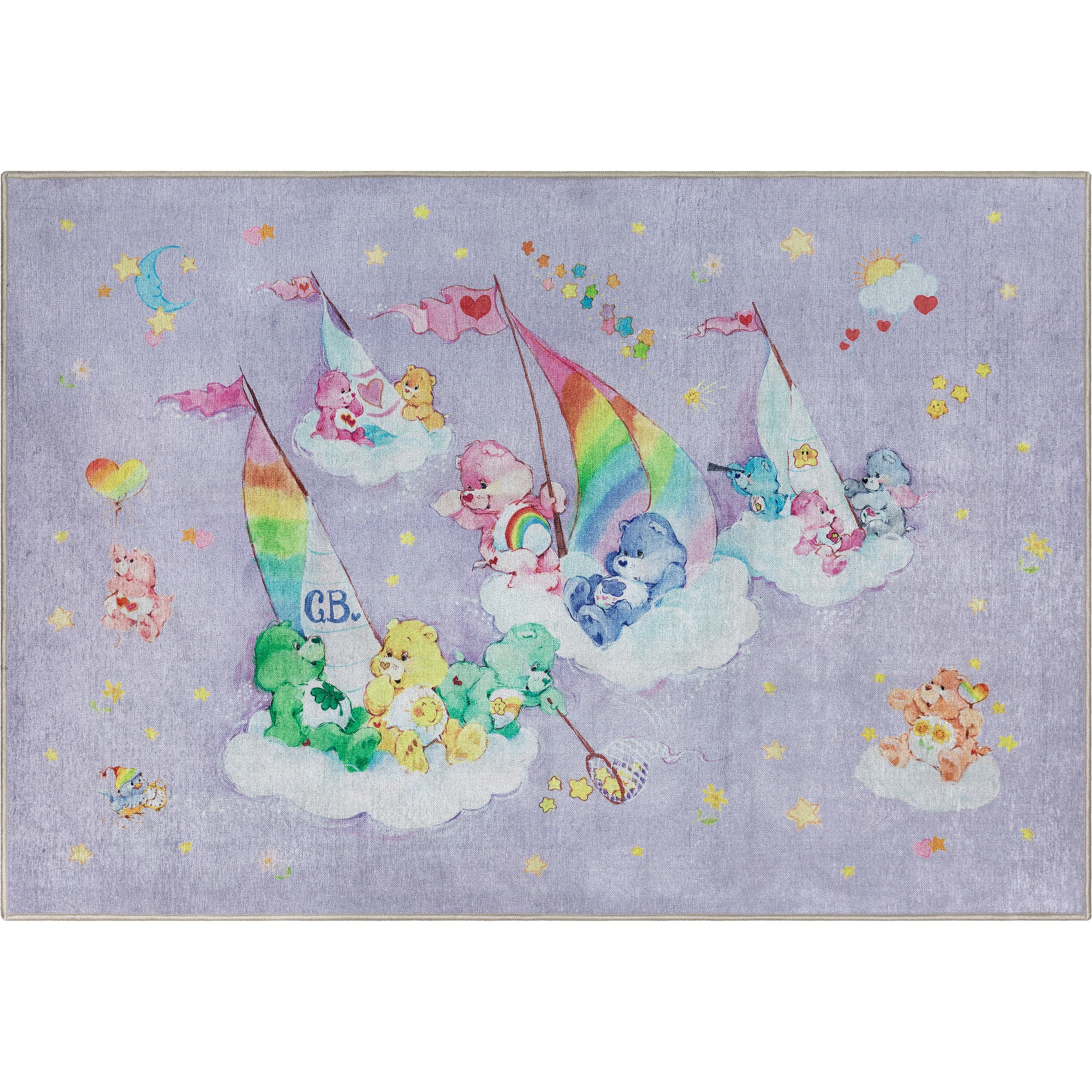 Sailing On Clouds Lavendar Area Rug By Well Woven