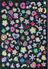 Care Bears Badges and Bears Black Area Rug By Well Woven