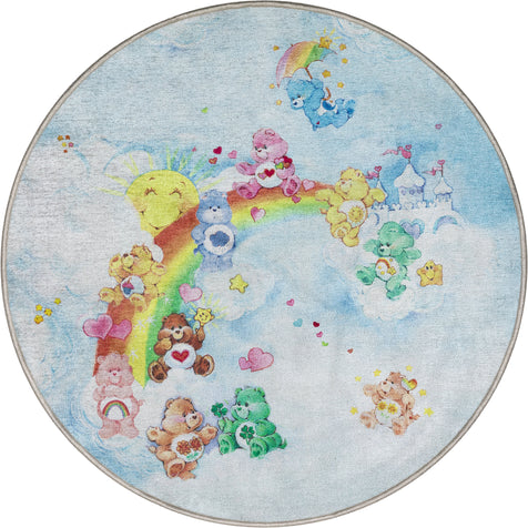 Care Bears Castle In The Sky Blue Area Rug By Well Woven