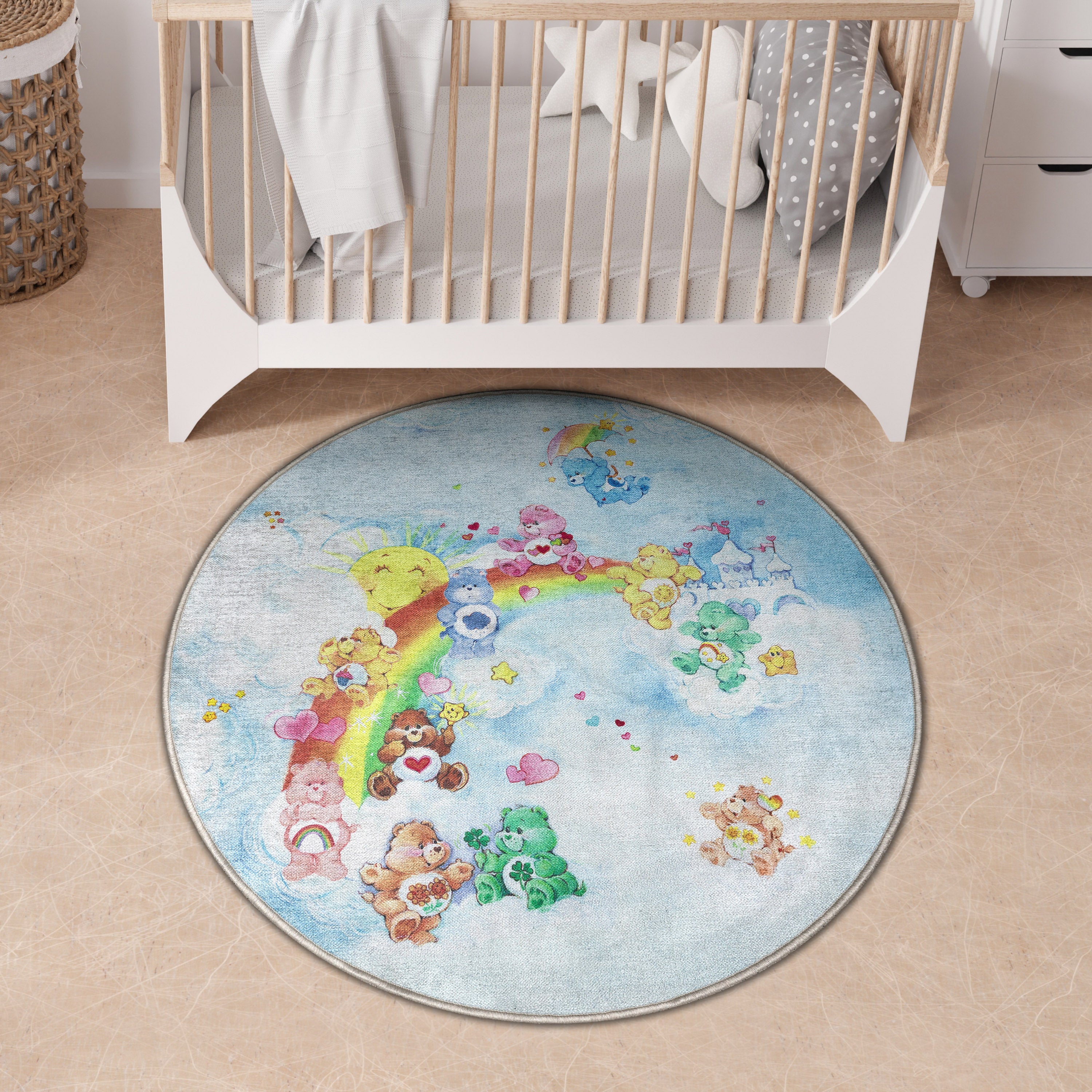 Castle In The Sky Blue Area Rug By Well Woven