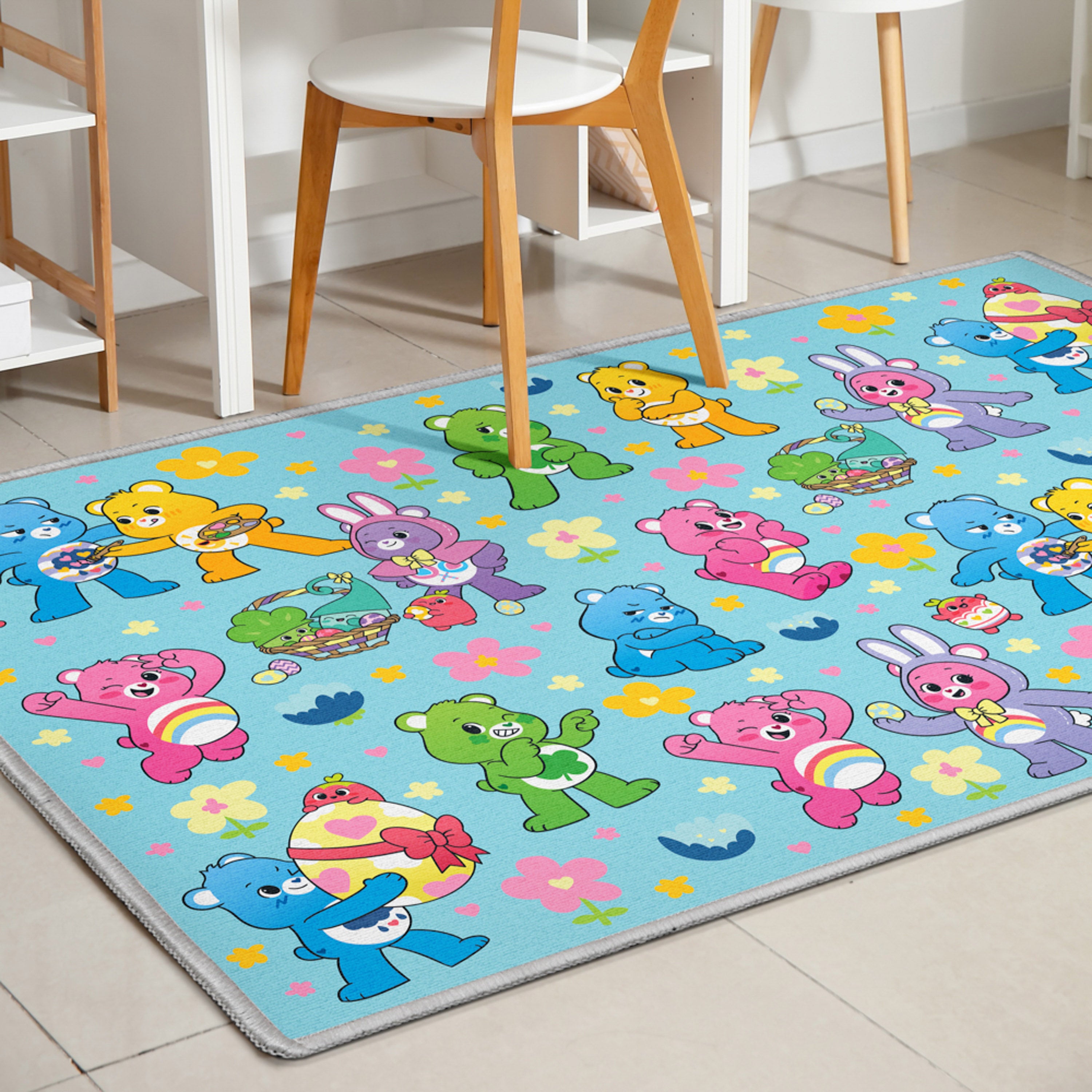 Easter Fun Blue Area Rug By Well Woven