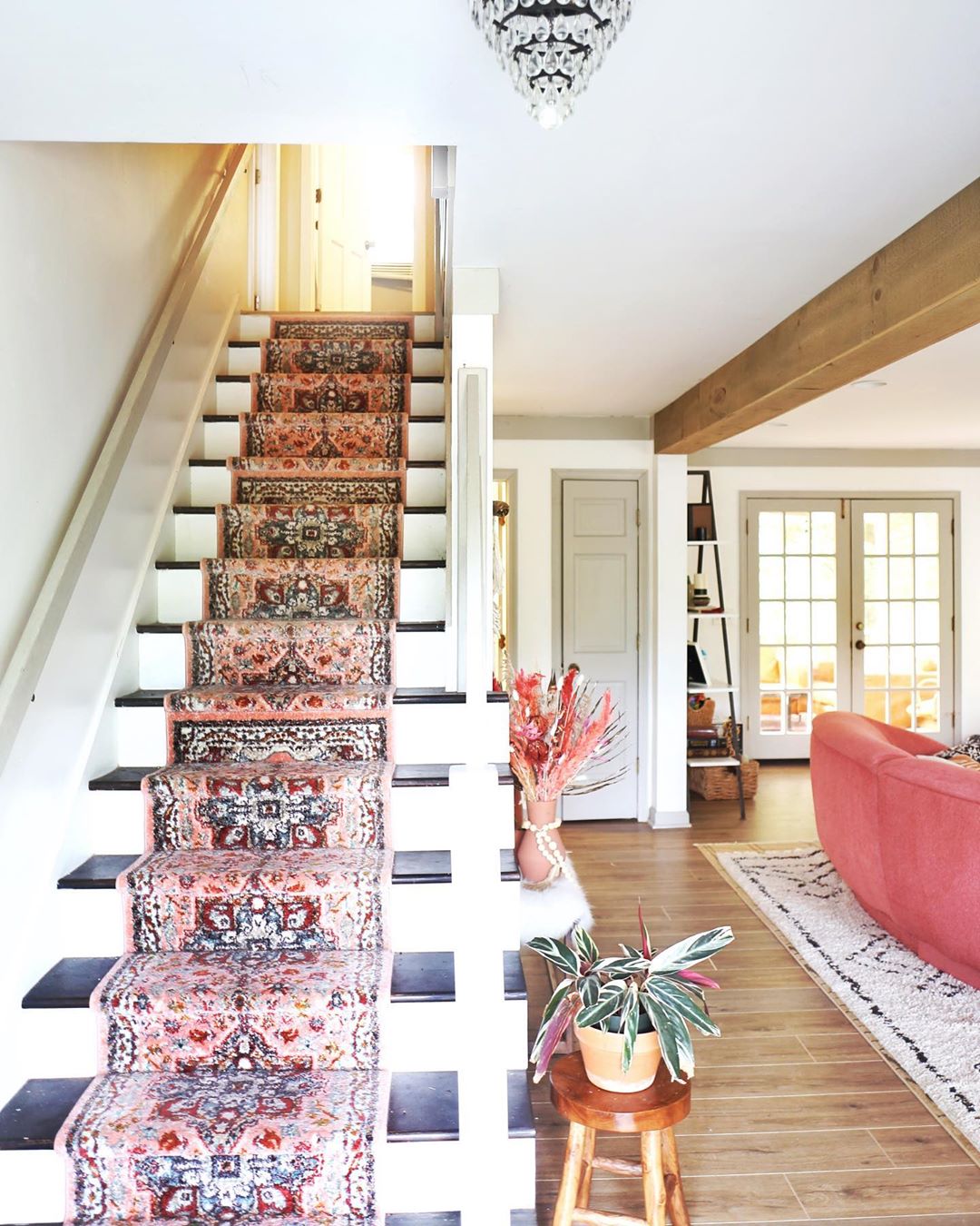 Celesita Pink Traditional Vintage Rug Well Woven