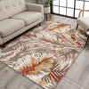 Wilmington Beige Modern Tropical Indoor Outdoor Rug