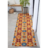 Audun Modern Geometric Indoor/Outdoor Red High-Low Rug