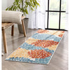 Senna Modern Floral Indoor/Outdoor Ivory High-Low Rug