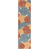 Senna Modern Floral Indoor/Outdoor Ivory High-Low Rug