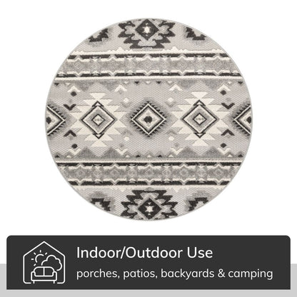 Mamba Grey Modern Indoor Outdoor Rug