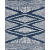 Aosta Tribal Diamond Pattern Blue Rug