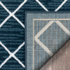 Moto Moroccan Lattice Trellis Blue Rug