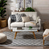 Moto Moroccan Lattice Trellis Grey Rug