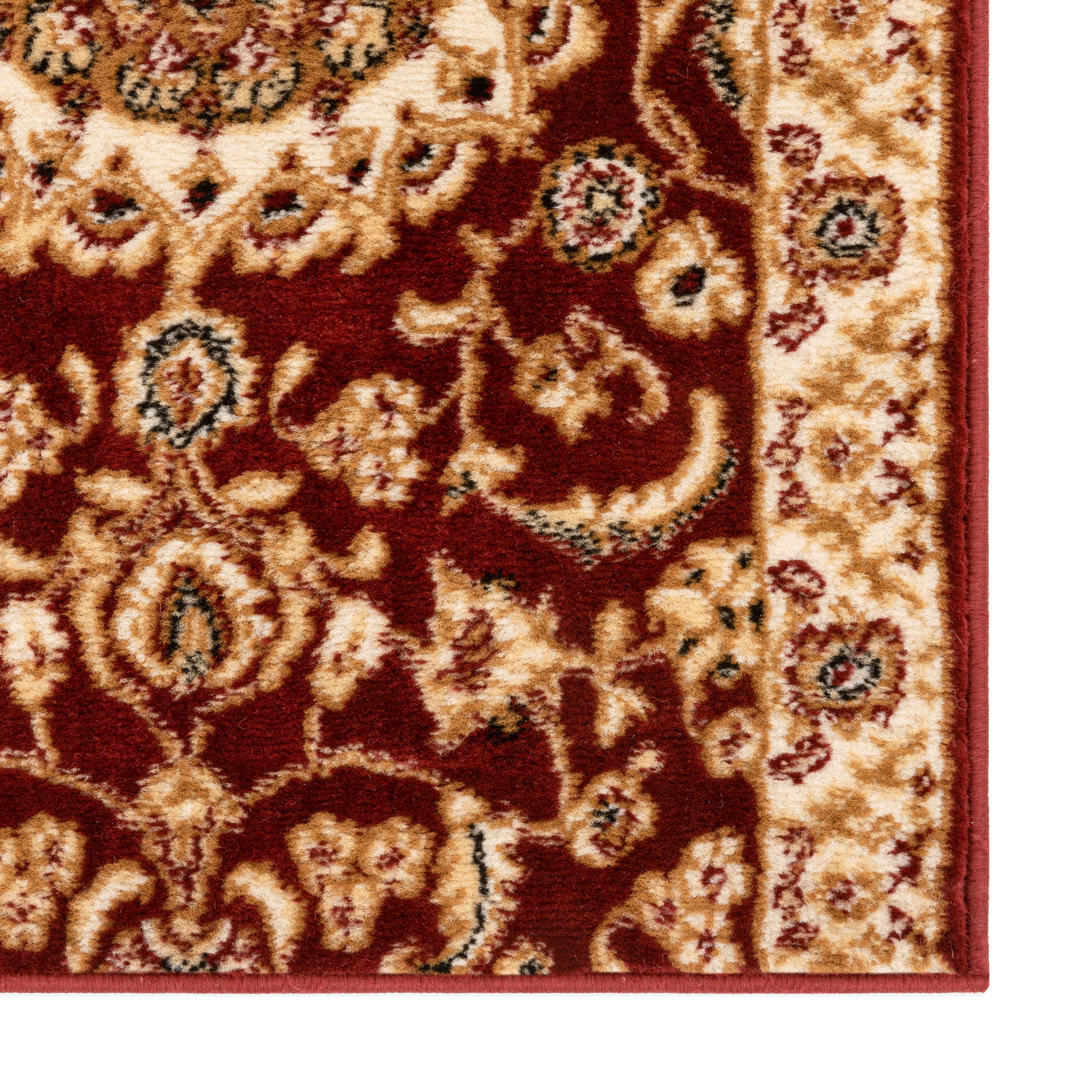 Custom Size Runner Medallion Oriental  Persian Pattern Red Choose Your Width x Choose Your Length Hallway Runner Rug