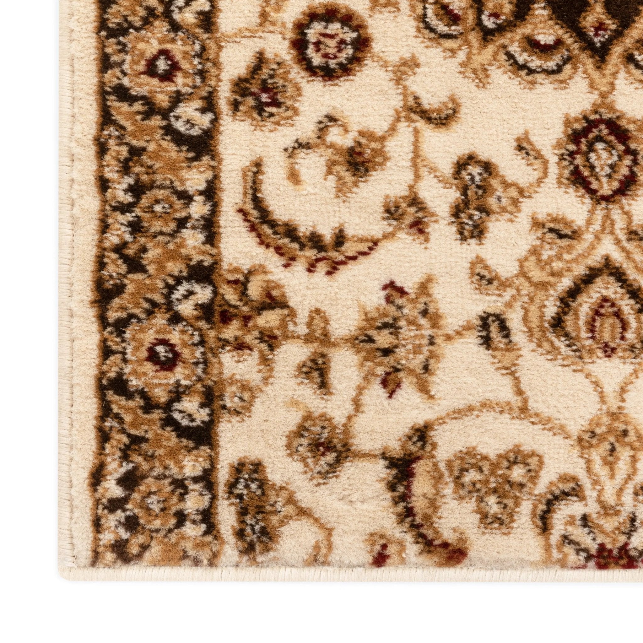 Custom Size Runner Medallion Oriental  Persian Pattern Ivory Choose Your Width x Choose Your Length Hallway Runner Rug Well Woven