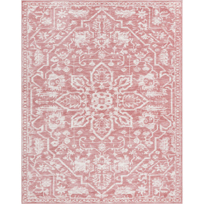 Disa Vintage Medallion Blush Soft Rug By Chill Rugs