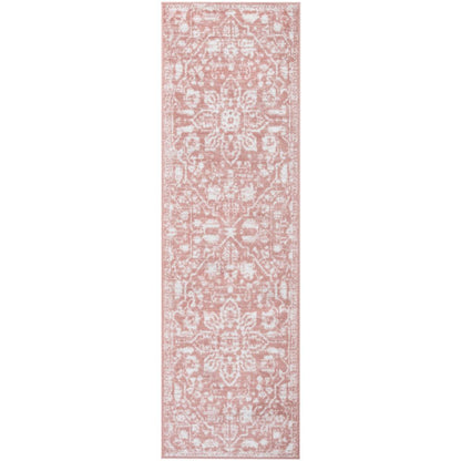 Disa Vintage Medallion Blush Soft Rug By Chill Rugs