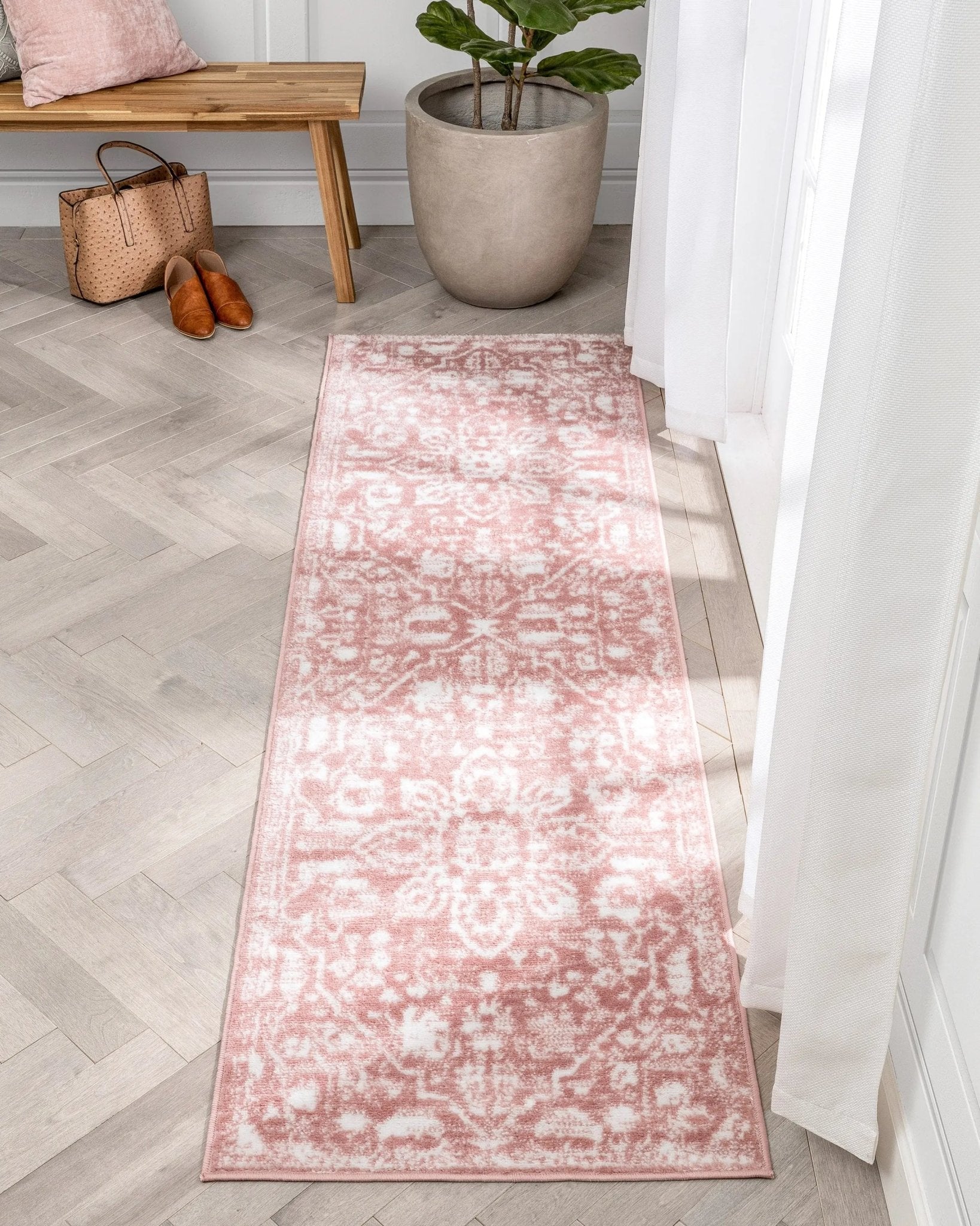 Disa Vintage Medallion Blush Soft Rug By Chill Rugs Well Woven