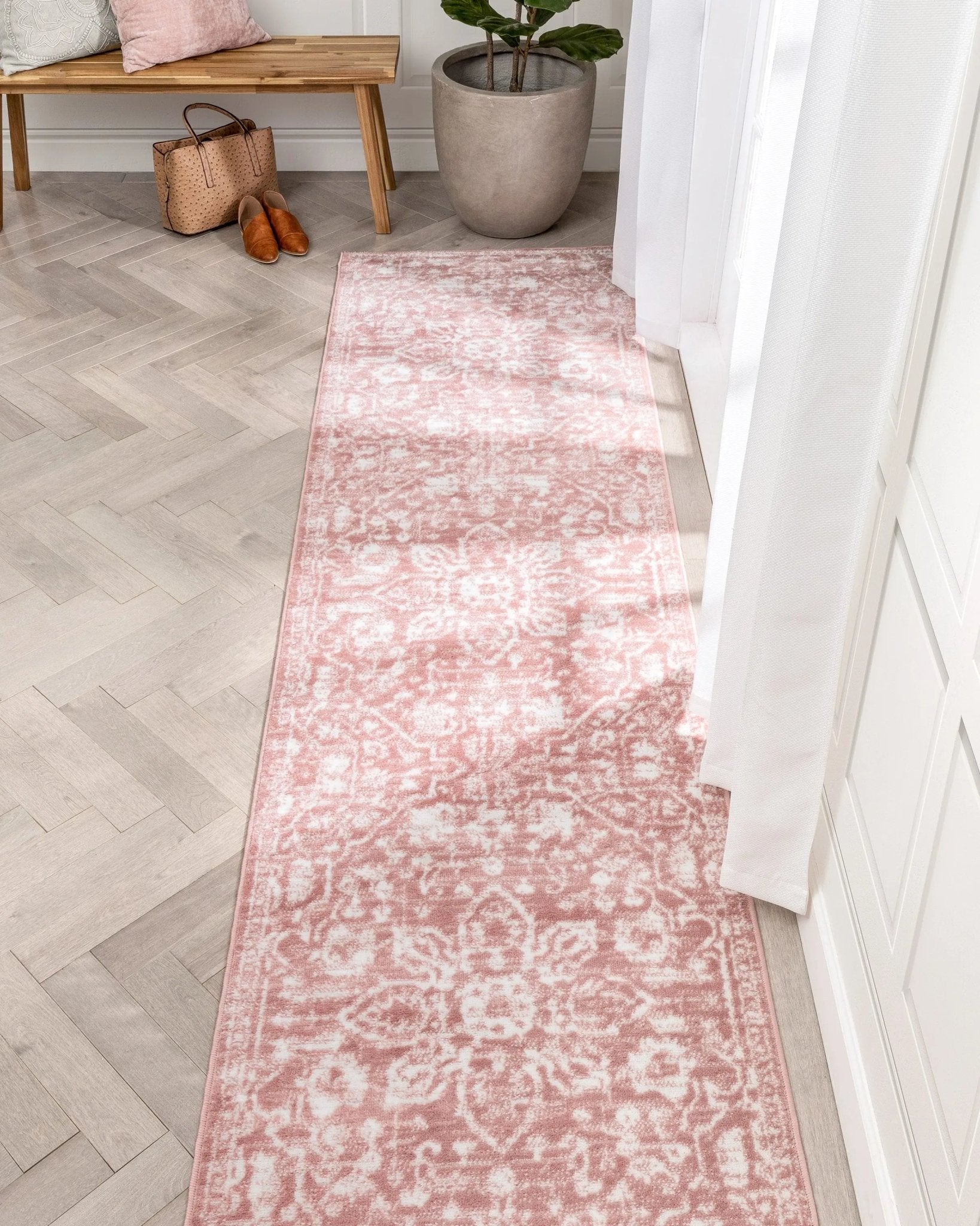 Disa Vintage Medallion Blush Soft Rug By Chill Rugs Well Woven
