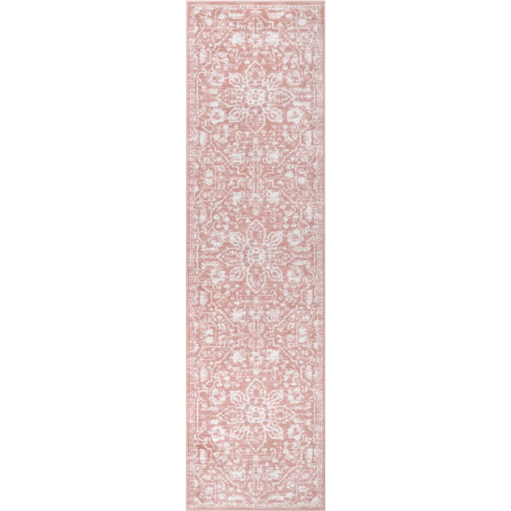 Disa Vintage Medallion Blush Soft Rug By Chill Rugs