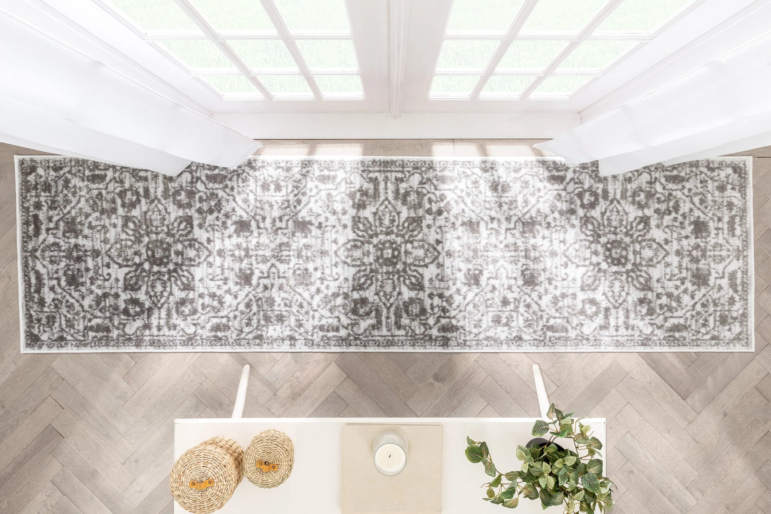 Disa Vintage Medallion Cream Soft Rug By Chill Rugs