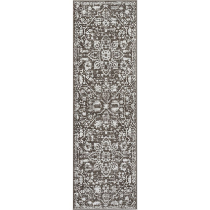 Disa Vintage Medallion Grey Soft Rug By Chill Rugs