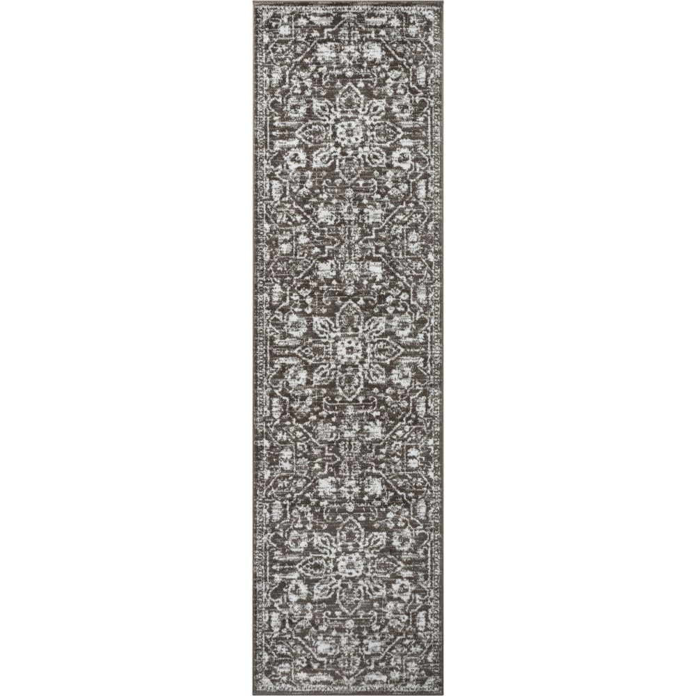 Disa Vintage Medallion Grey Soft Rug By Chill Rugs