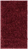 Emerson Modern Solid Deep Red Textured Shag Rug