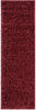 Emerson Modern Solid Deep Red Textured Shag Rug