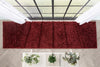 Emerson Modern Solid Deep Red Textured Shag Rug