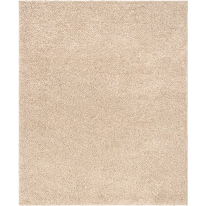 Emerson Modern Solid Beige Textured Shag Rug