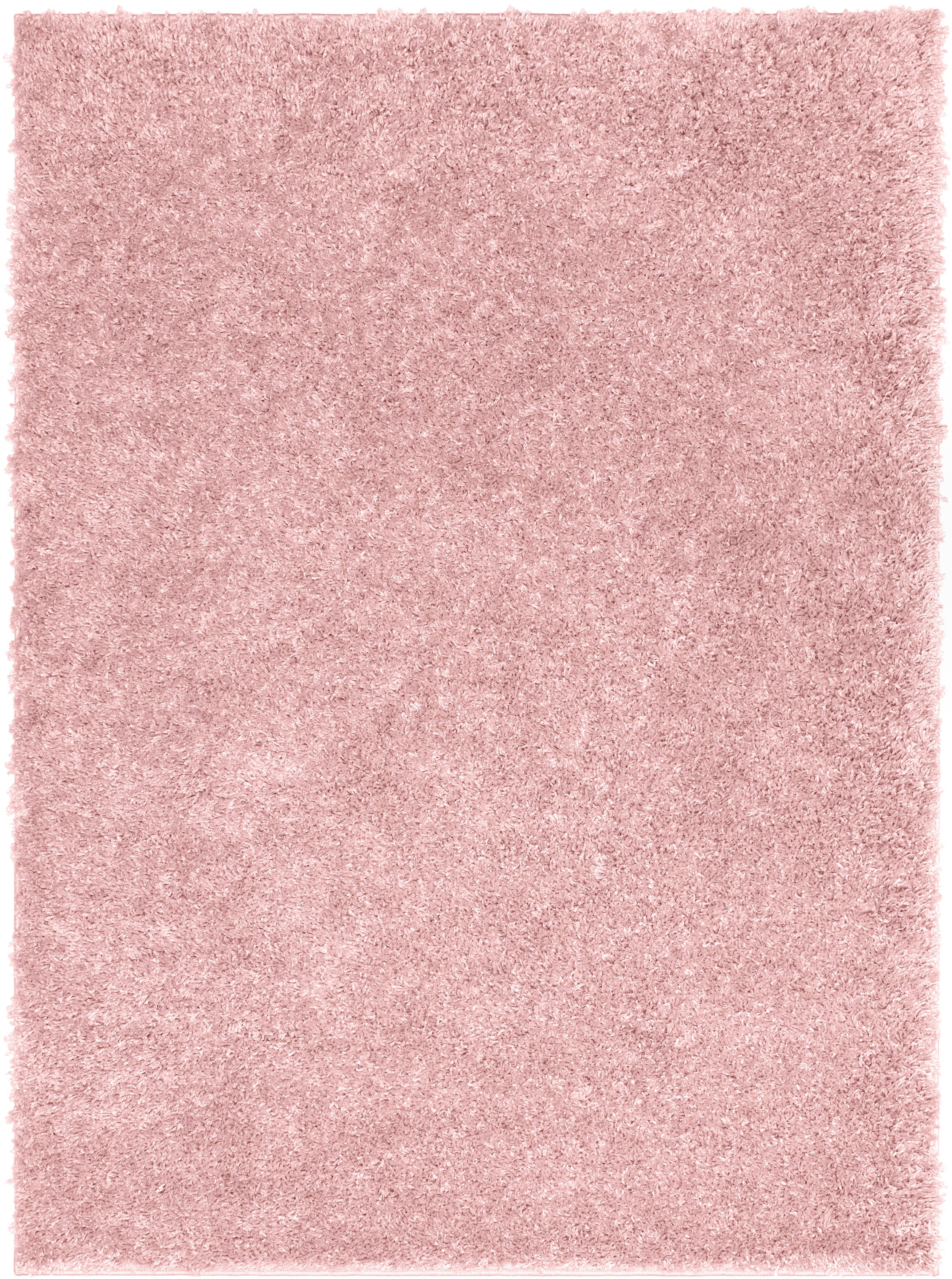 Emerson Modern Solid Pink Textured Shag Rug