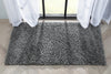 Emerson Modern Solid Dark Grey Textured Shag Rug