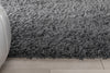 Emerson Modern Solid Dark Grey Textured Shag Rug