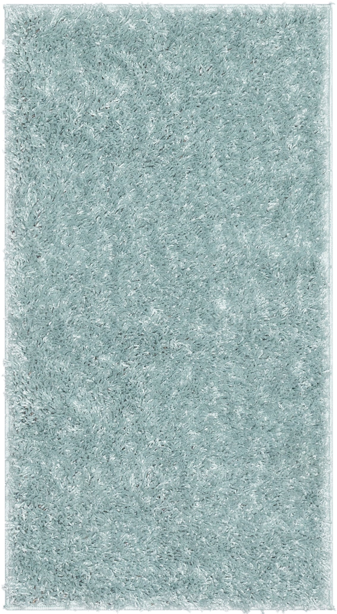 Emerson Modern Solid Seafoam Green Textured Shag Rug