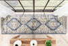 Messina Vintage Oriental Medallion Blue Rug