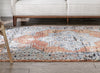 Andria Vintage Medallion Botanical Border Rust Rug