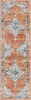 Andria Vintage Medallion Botanical Border Rust Rug