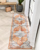 Andria Vintage Medallion Botanical Border Rust Rug