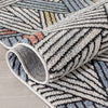 Varese Abstract Geometric Stripes Blue Rug