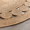 Oleana Farmhouse Natural-Fiber Rug Hand-Woven Basket Weave Natural-Fiber Rug Geometric Pattern Natural Color