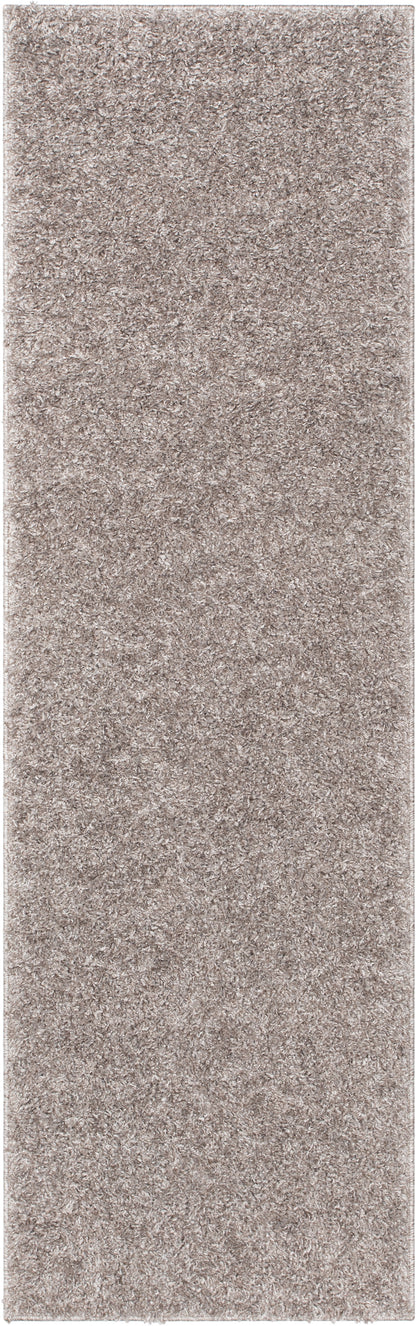 Emerson Modern Solid Beige/Grey Textured Shag Rug