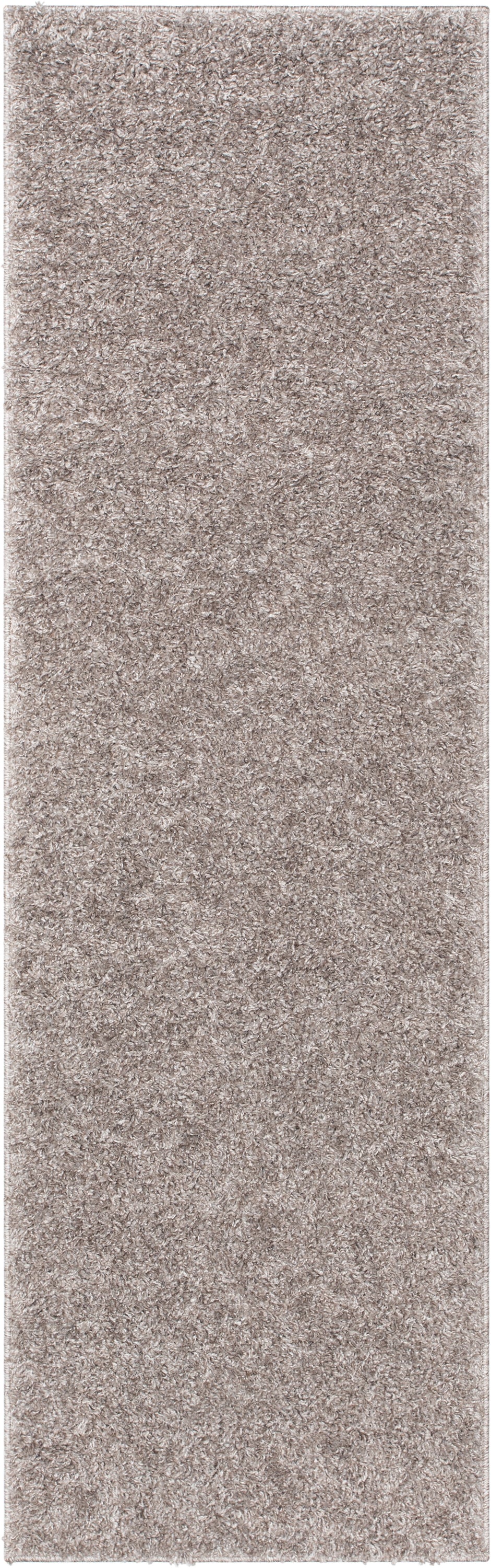 Emerson Modern Solid Beige/Grey Textured Shag Rug