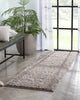 Emerson Modern Solid Beige/Grey Textured Shag Rug