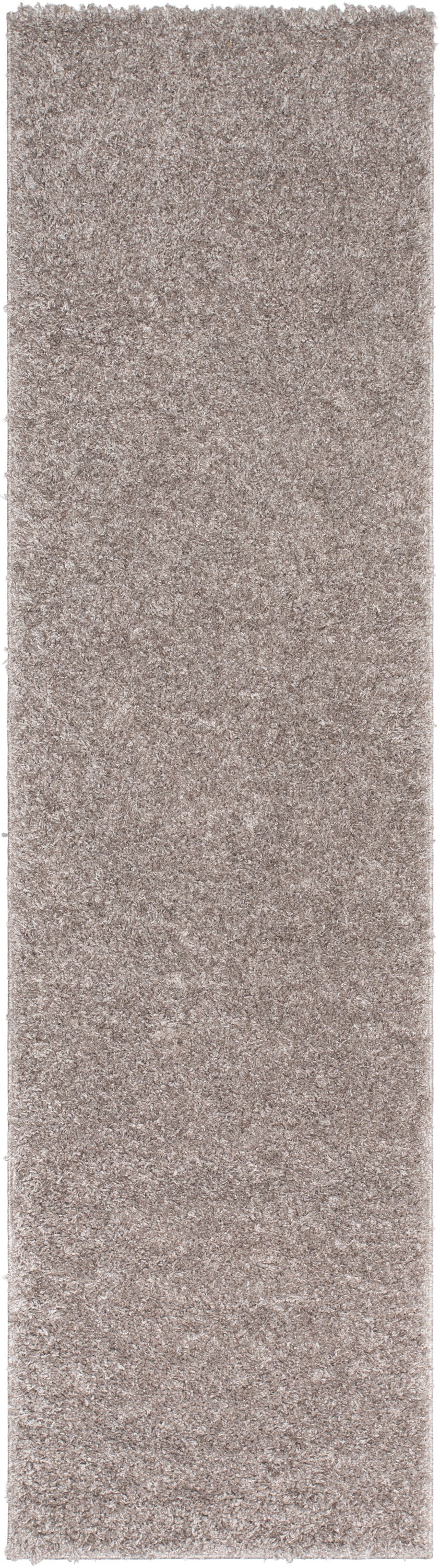 Emerson Modern Solid Beige/Grey Textured Shag Rug